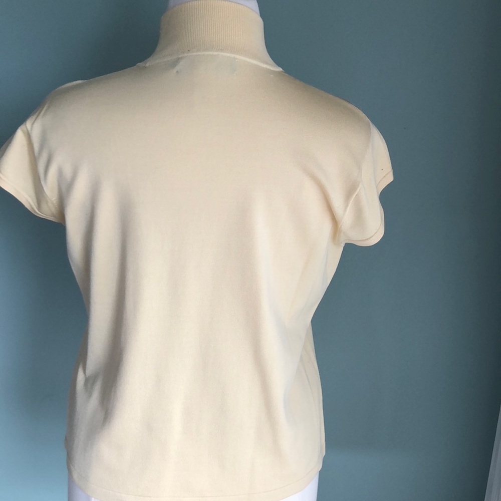 Jones New York yellow mock-neck layering top XL - Picture 3 of 5